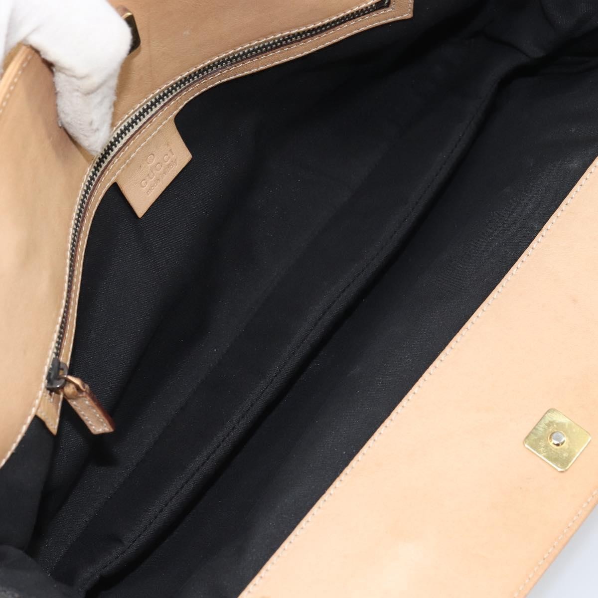 Gucci Horsebit Bracket Tote Gg Canvas And Leather Black Canvas Tote Bag Bag (Pre-Owned)