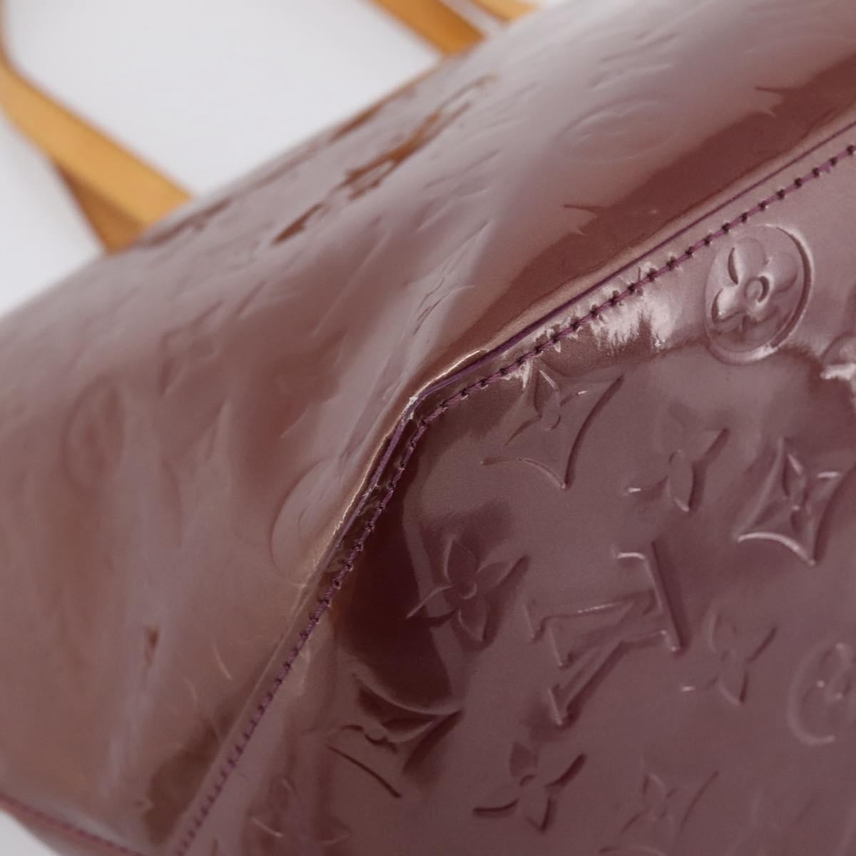 Louis Vuitton Bellevue Monogram Vernis Purple Patent_Leather Handbag (Pre-Owned)