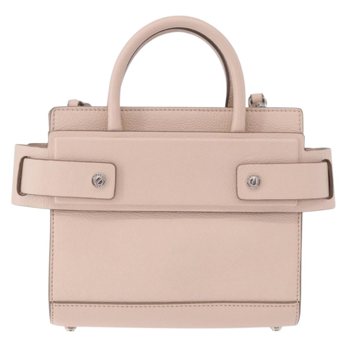 Givenchy Horizon Satchel Leather Pink Leather Handbag (Pre-Owned)
