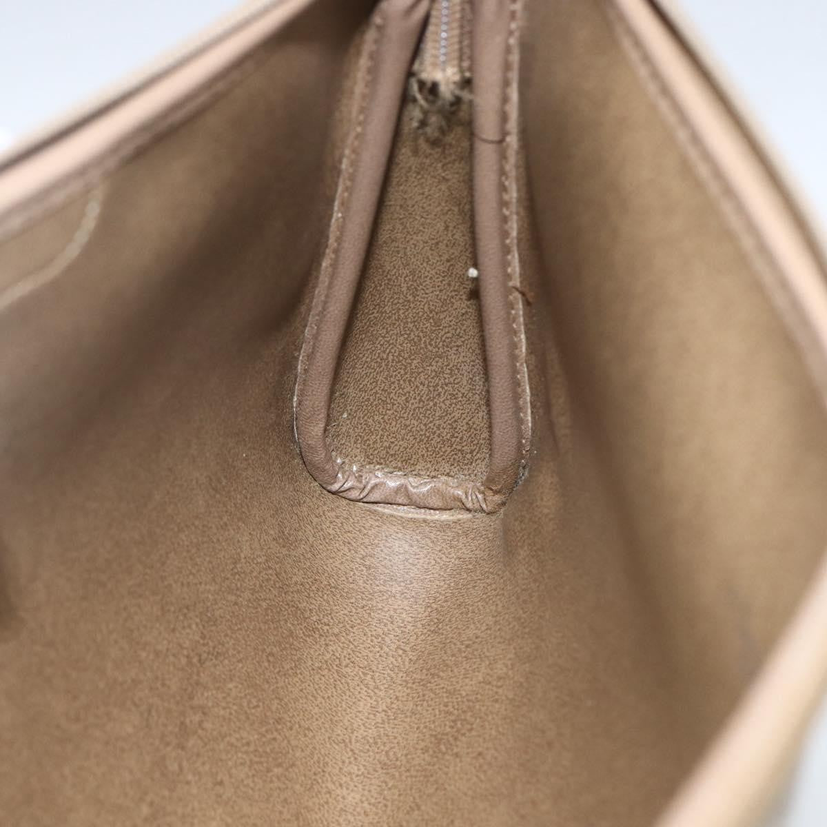 Christian Dior Vintage Honeycomb Clutch Canvas Beige Canvas Clutche & Pouche Bag (Pre-Owned)