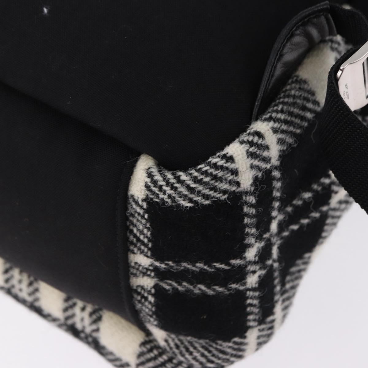 Saint Laurent City Printed Wool Black Wool Backpack Bag (Pre-Owned)