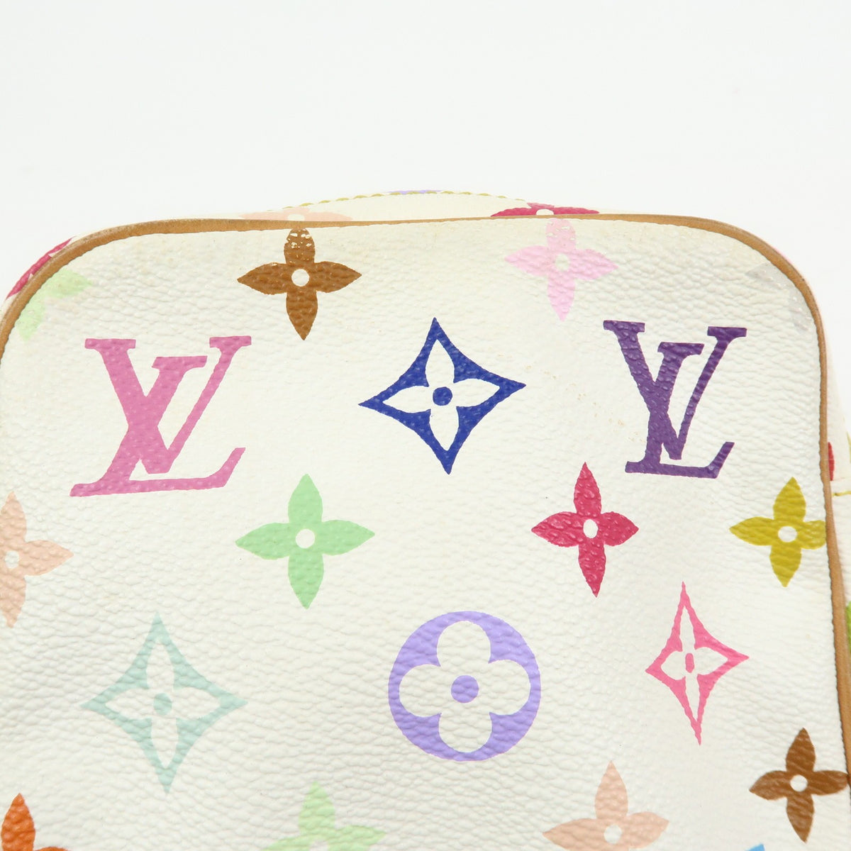 Louis Vuitton Rift Monogram Multicolor White Canvas Handbag (Pre-Owned)