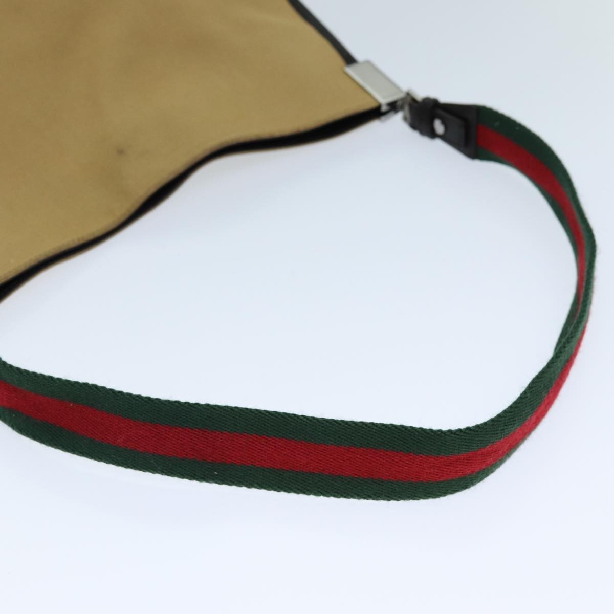 Gucci Vintage Canvas Beige Canvas Shoulder Bag Bag (Pre-Owned)