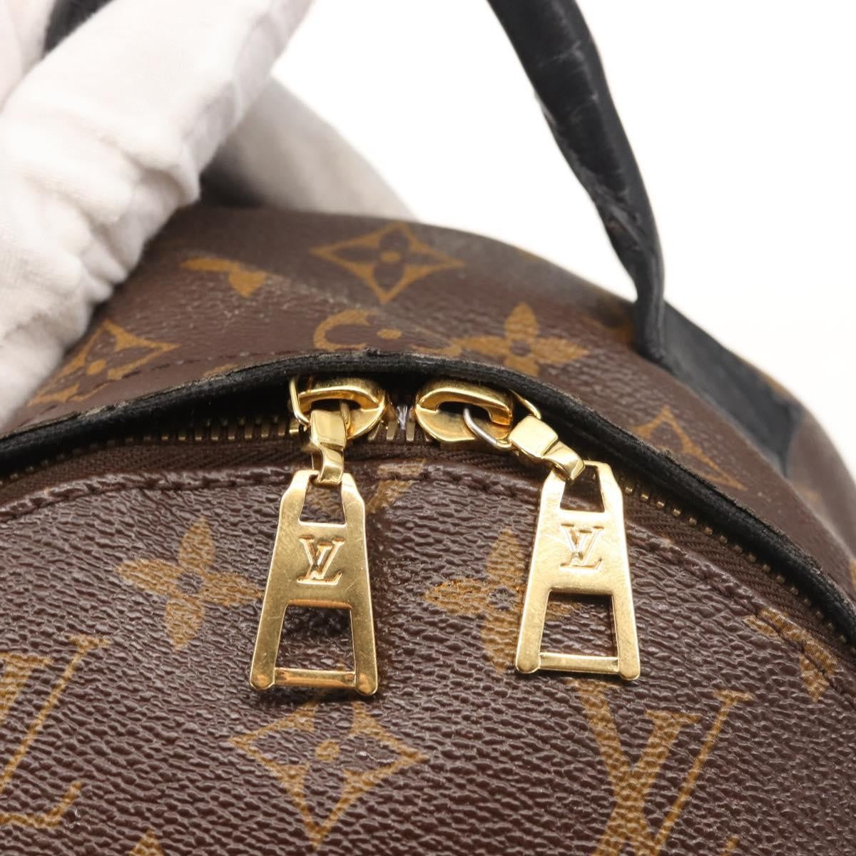 Louis Vuitton Palm Springs Reverse Monogram Canvas Brown Canvas Backpack Bag (Pre-Owned)