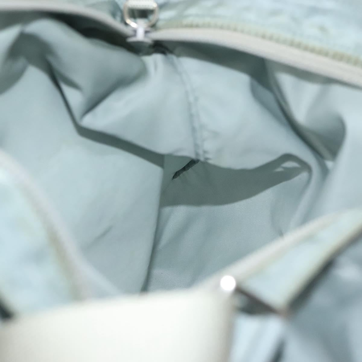 Prada Flat Messenger Tessuto Blue Nylon Shoulder Bag Bag (Pre-Owned)