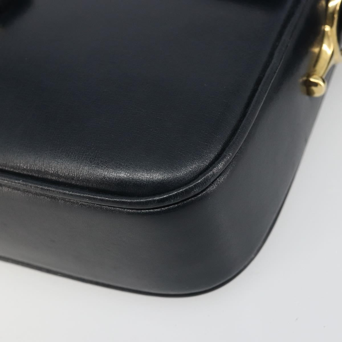 Celine Shoulder Leather Navy Leather Shoulder Bag Bag (Pre-Owned)