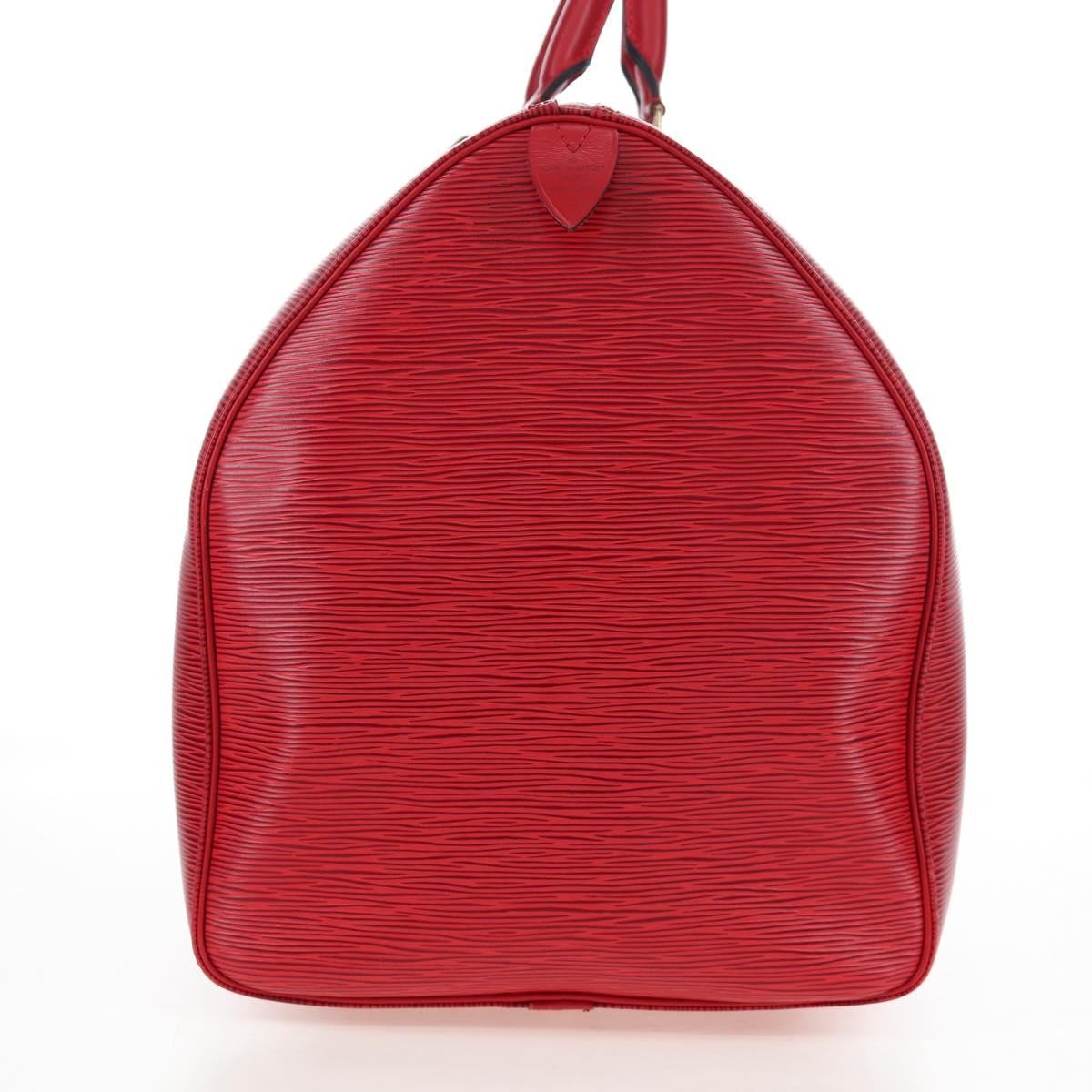 Louis Vuitton Keepall Epi Red Leather Travel Bag Bag (Pre-Owned)