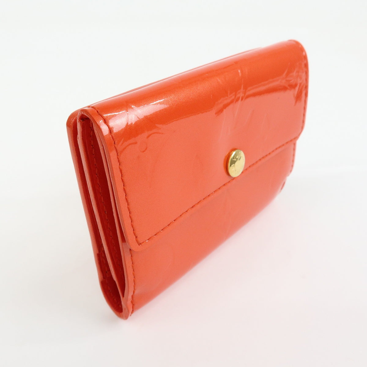 Louis Vuitton Ludlow Vernis Orange Leather Wallets Accessory (Pre-Owned)