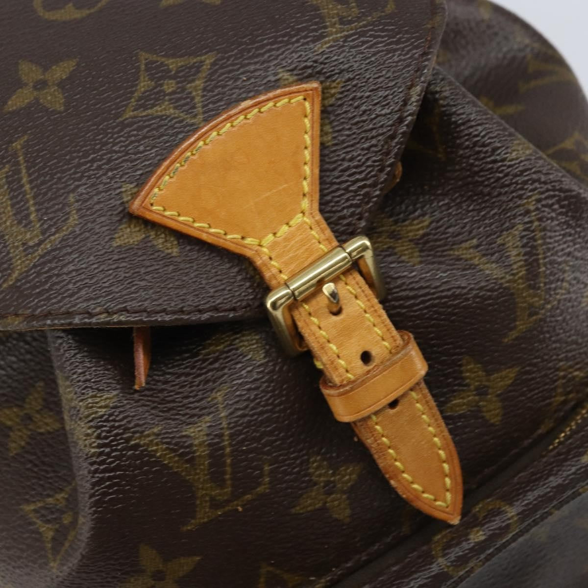 Louis Vuitton Vintage Montsouris Monogram Canvas Brown Canvas Backpack Bag (Pre-Owned)