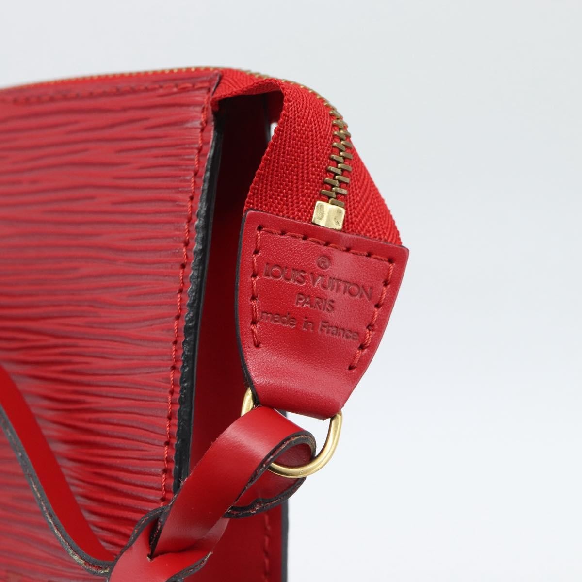 Louis Vuitton Pochette Accessoires Epi Red Leather Clutche & Pouche Bag (Pre-Owned)
