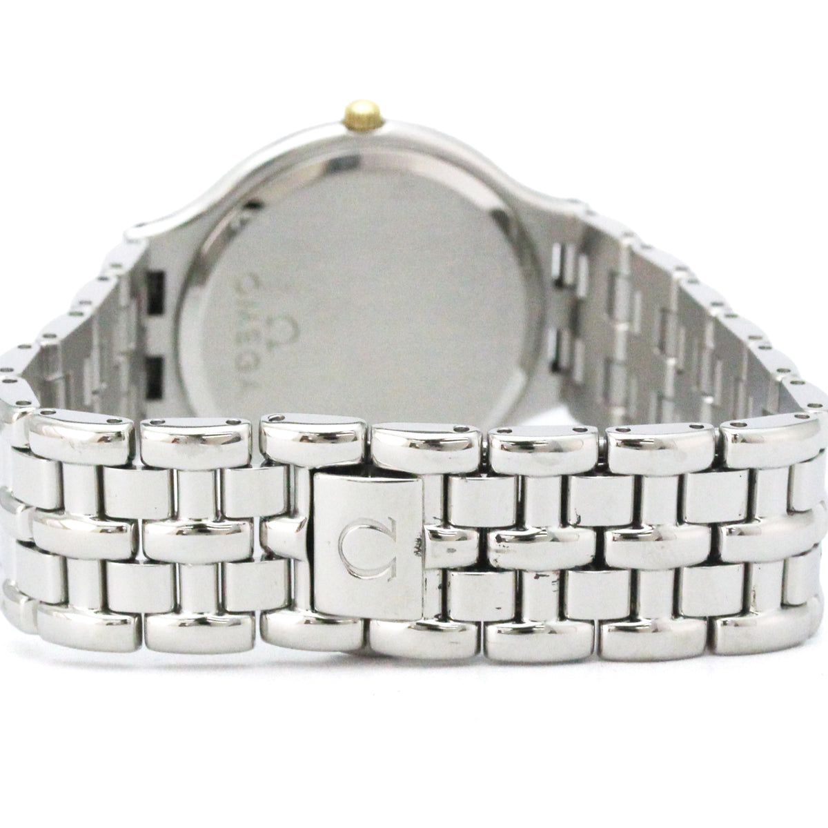 Omega De Ville Quartz Stainless Steel And Yellow Gold Watch (Pre-Owned)