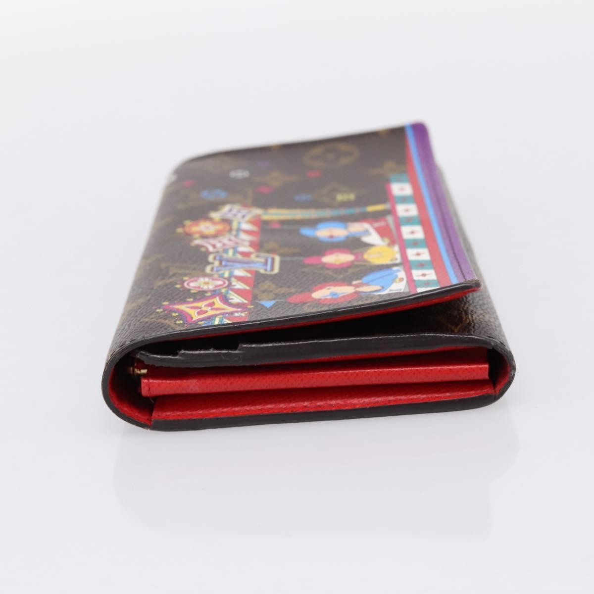 Louis Vuitton Sarah Wallet Nm Limited Edition Vivienne Xmas Monogram Canvas Brown Canvas Wallets Accessory (Pre-Owned)