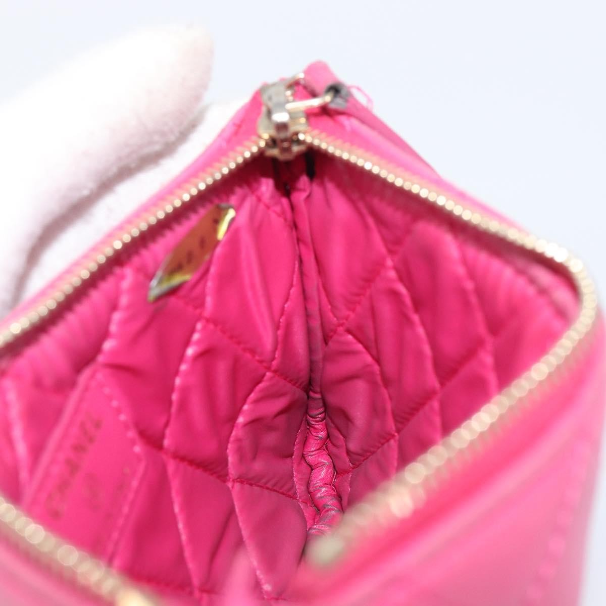 Chanel Cc Zip Coin Purse Quilted Lambskin Pink Leather Wallets Accessory (Pre-Owned)
