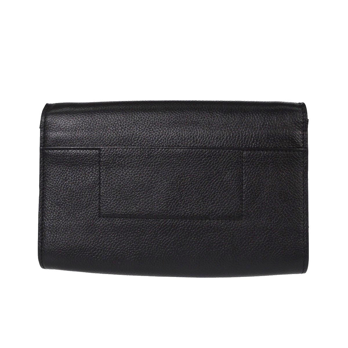 Balenciaga Logo Wallet With Strap Embossed Leather Black Leather Crossbody Bag Bag (Pre-Owned)