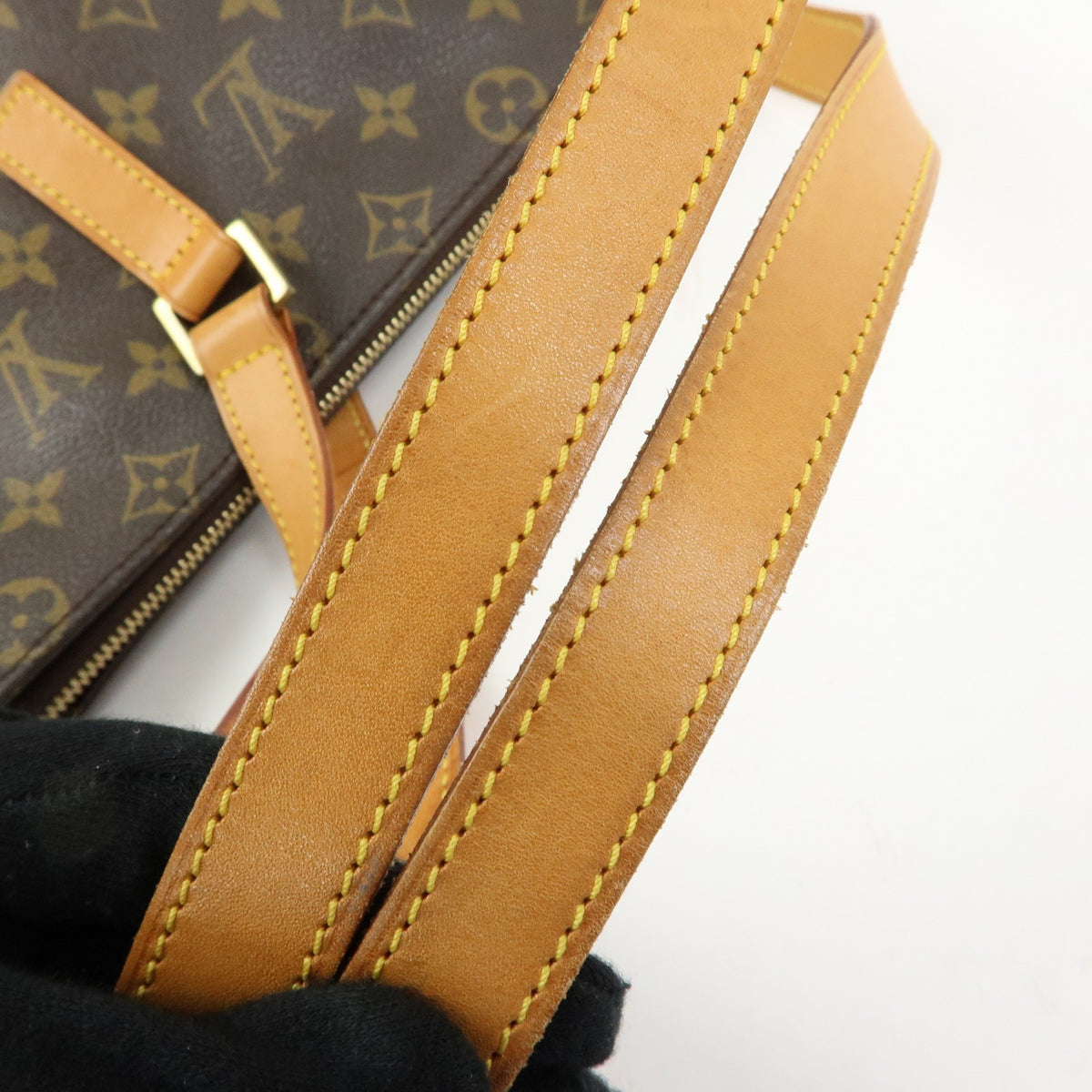 Louis Vuitton Cabas Mezzo Monogram Canvas Brown Canvas Tote Bag Bag (Pre-Owned)
