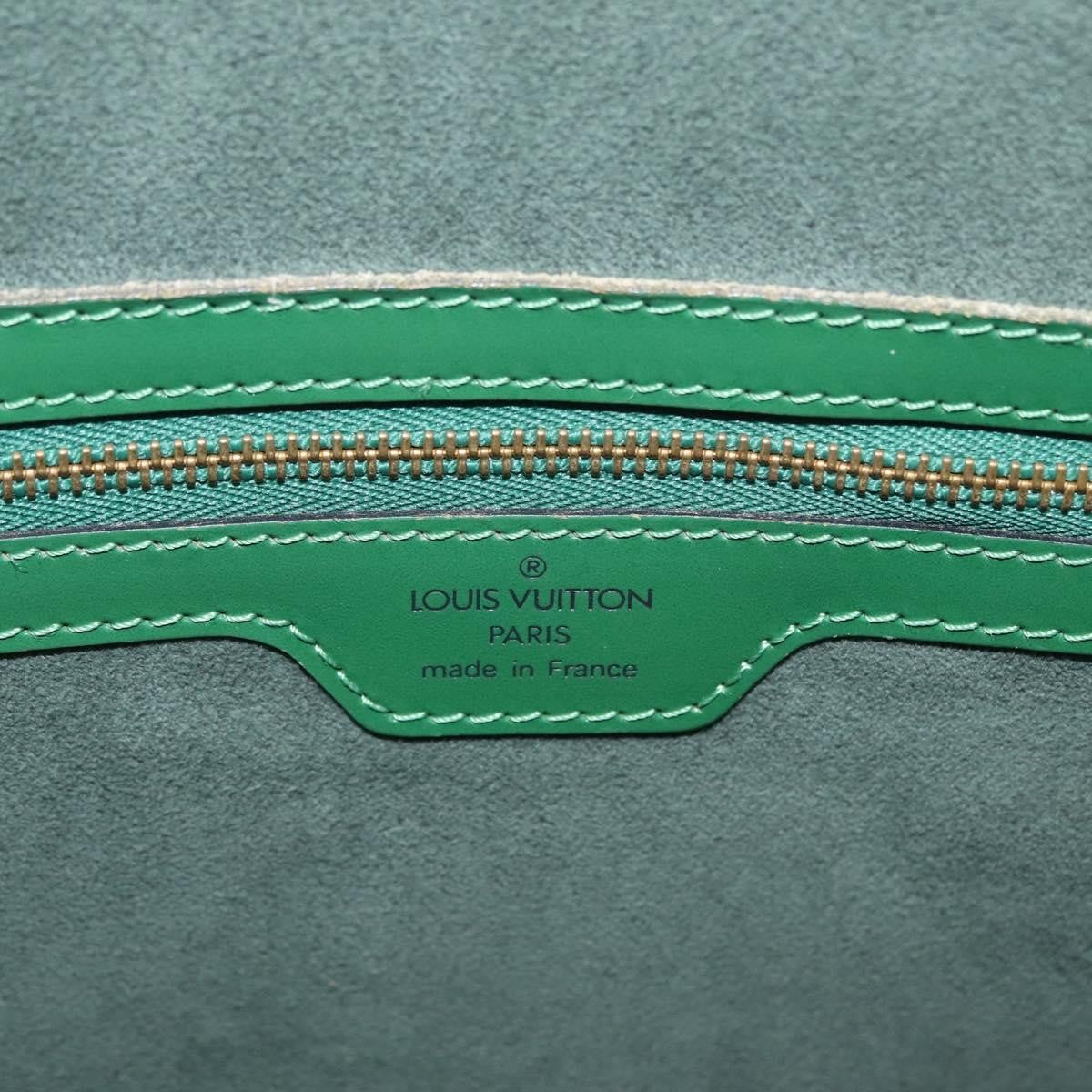 Louis Vuitton Lussac Epi Leather Green Leather Handbag (Pre-Owned)