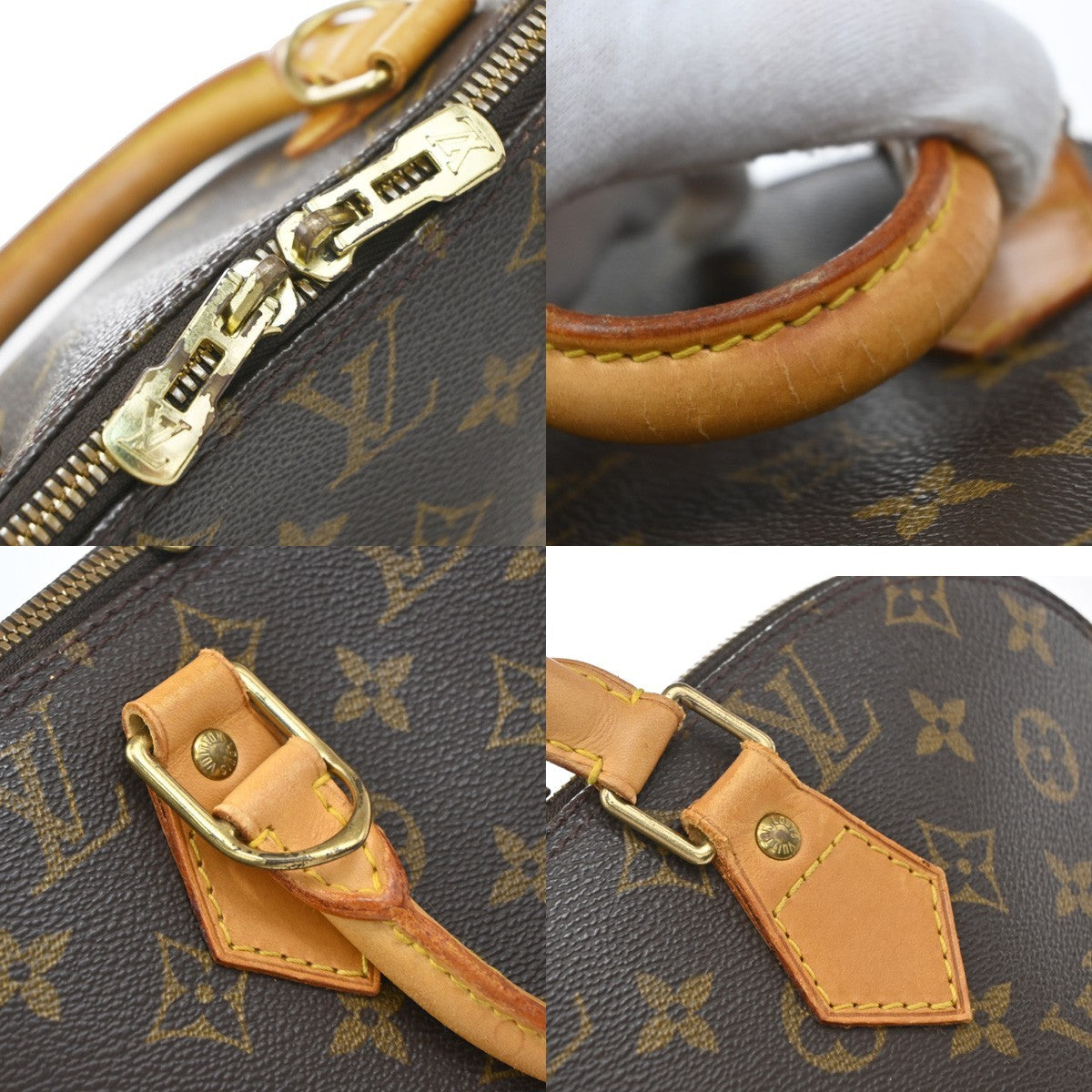 Louis Vuitton Alma Monogram Canvas Brown Canvas Handbag (Pre-Owned)