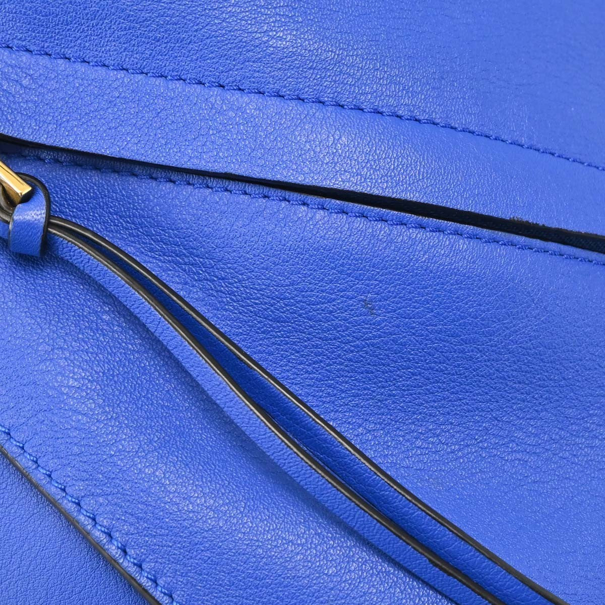 Loewe Hammock Leather Blue Leather Handbag (Pre-Owned)
