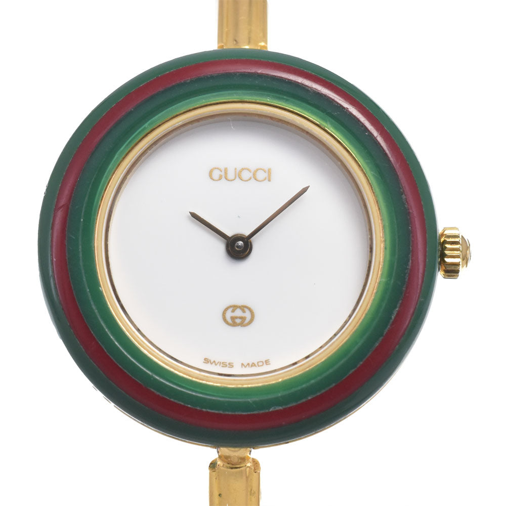 Gucci Interchangeable Bezel Quartz Stainless Steel With Plastic Watch (Pre-Owned)