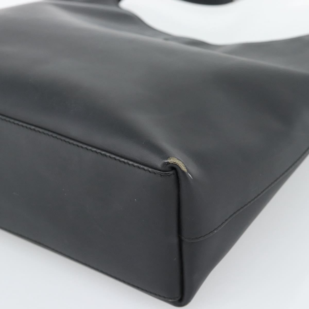 Gucci Shoulder Leather Black Leather Shoulder Bag Bag (Pre-Owned)