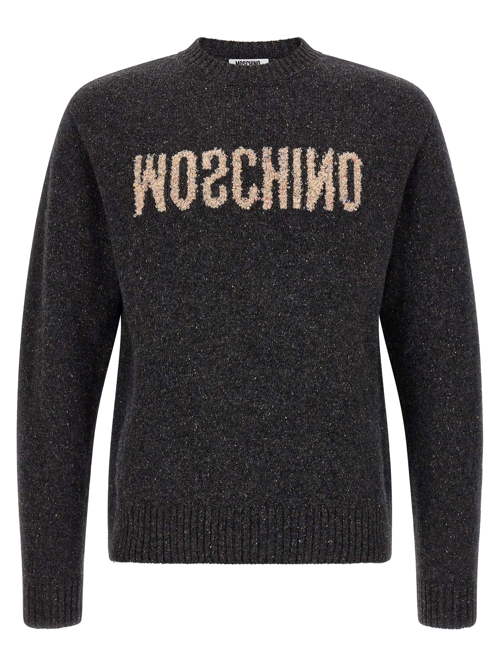 Moschino Men's Mirrored Logo Sweater