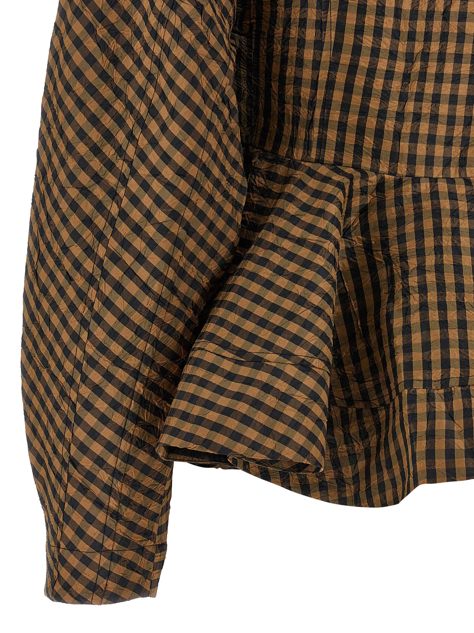 Ganni Women's Crinckled Taffetà Blouse