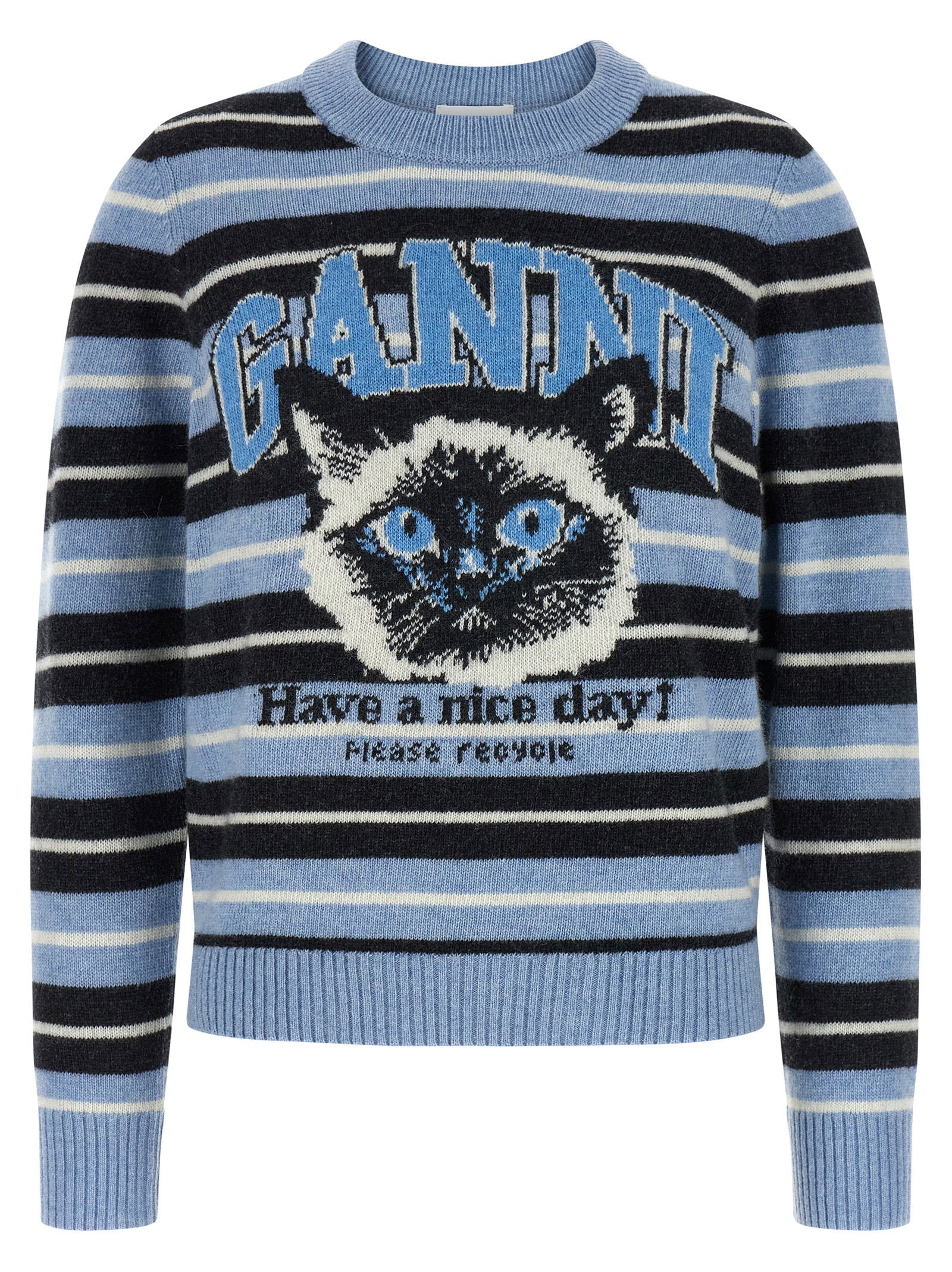 Ganni Women's Graphic Wool Sweater