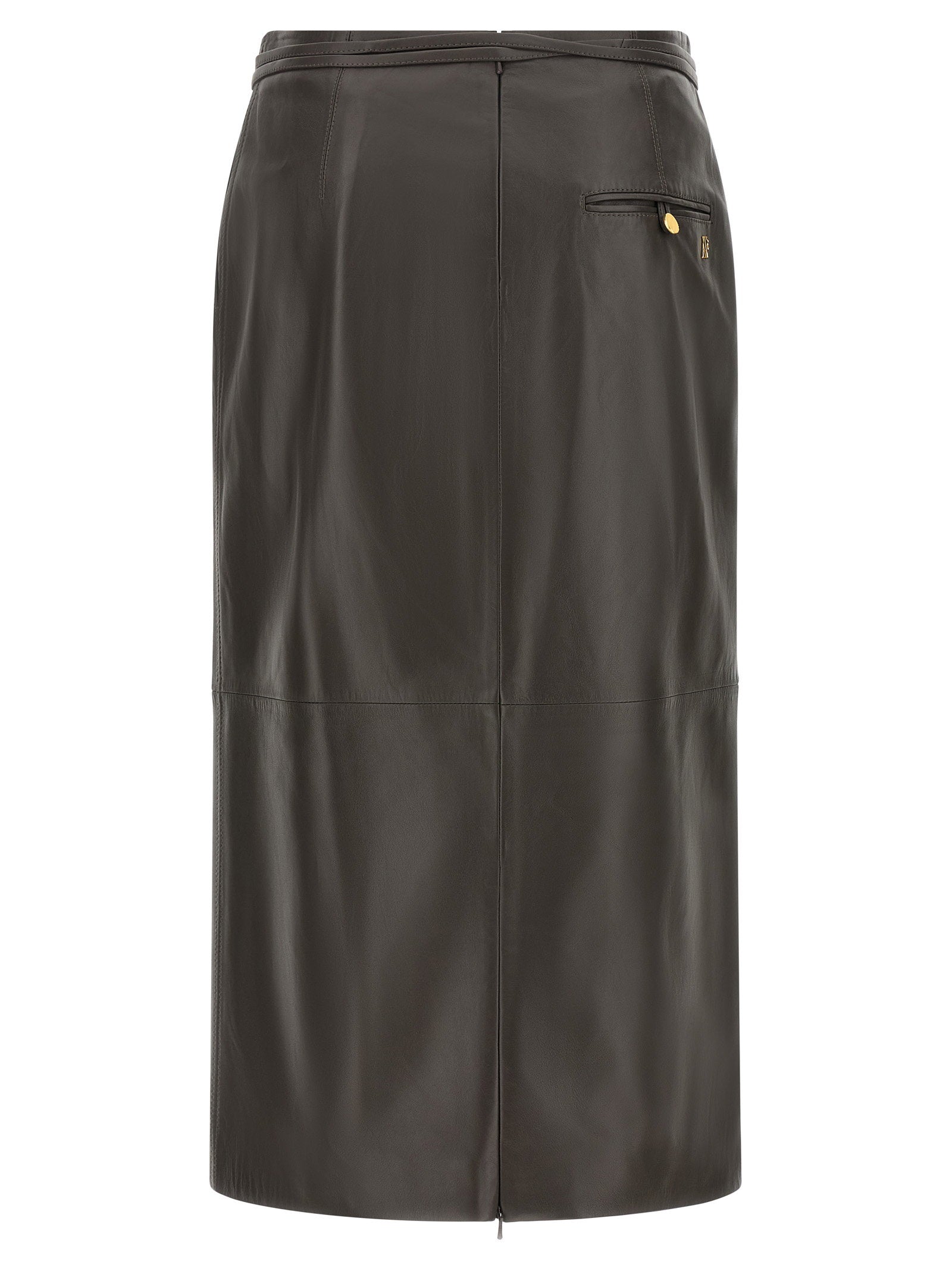 Alberta Ferretti Women's Leather Skirt
