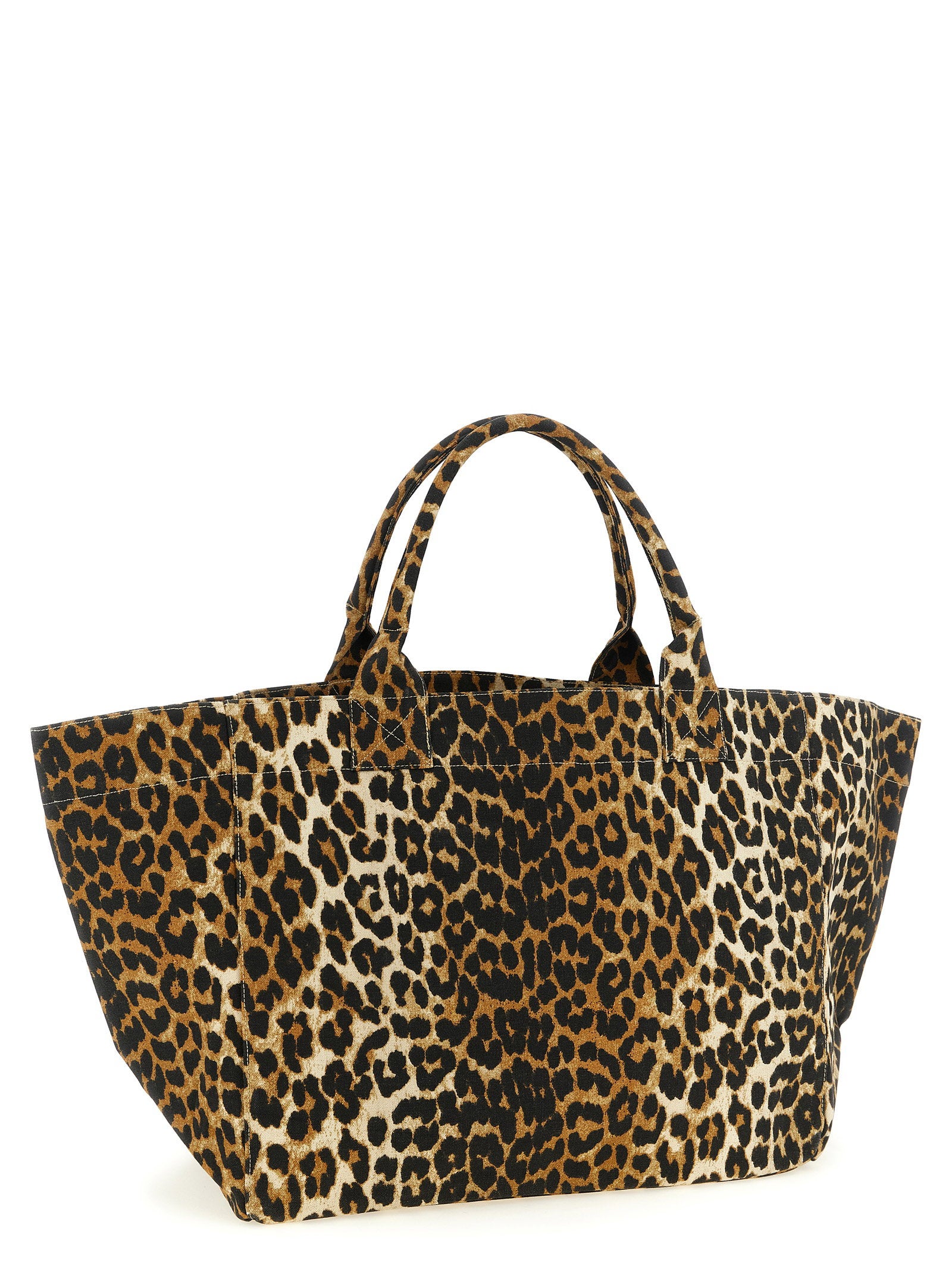 Ganni Women's Leopard Xxl Shopping Bag