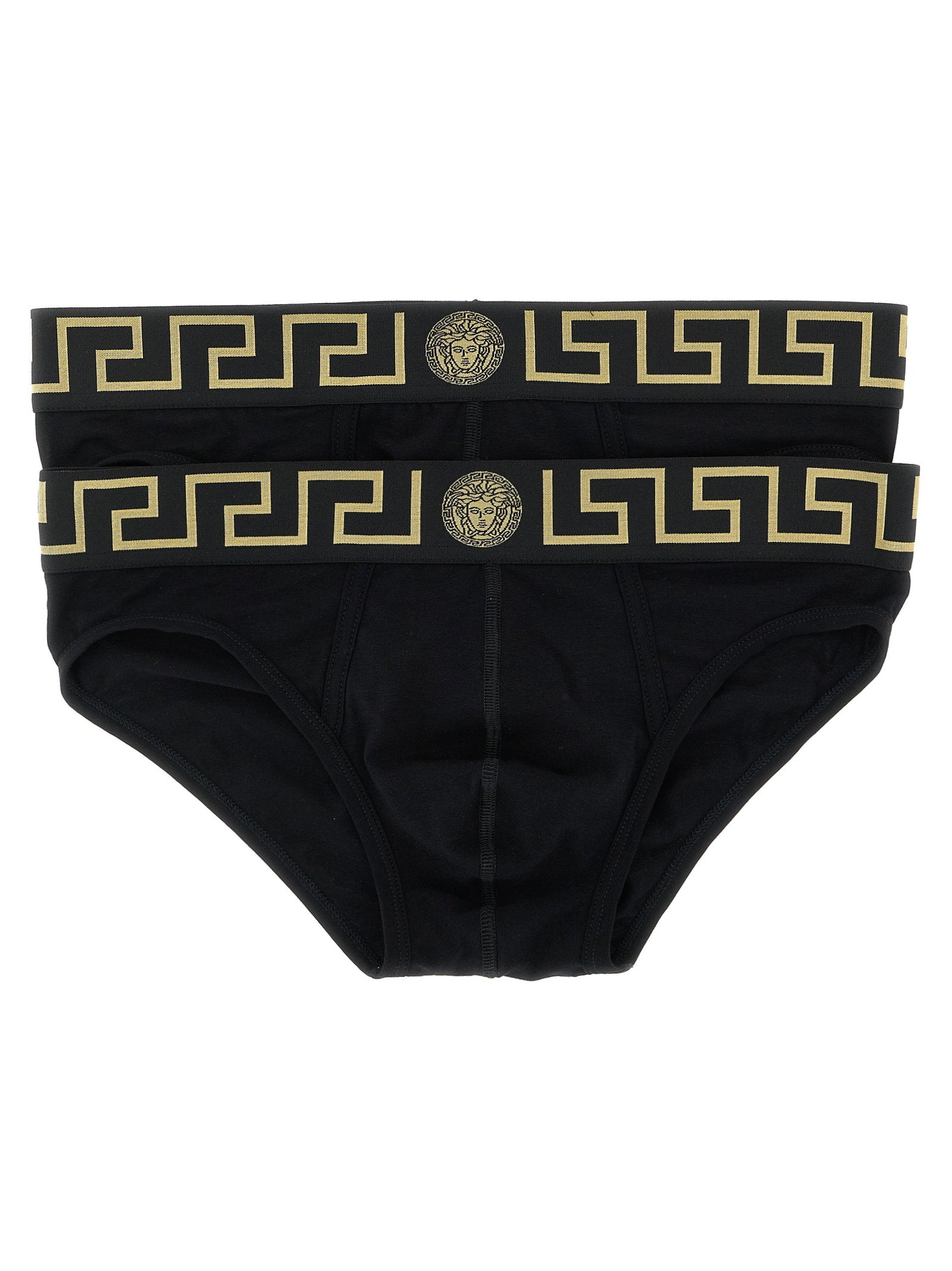 Versace Men's Greca 2-Pack Briefs Set