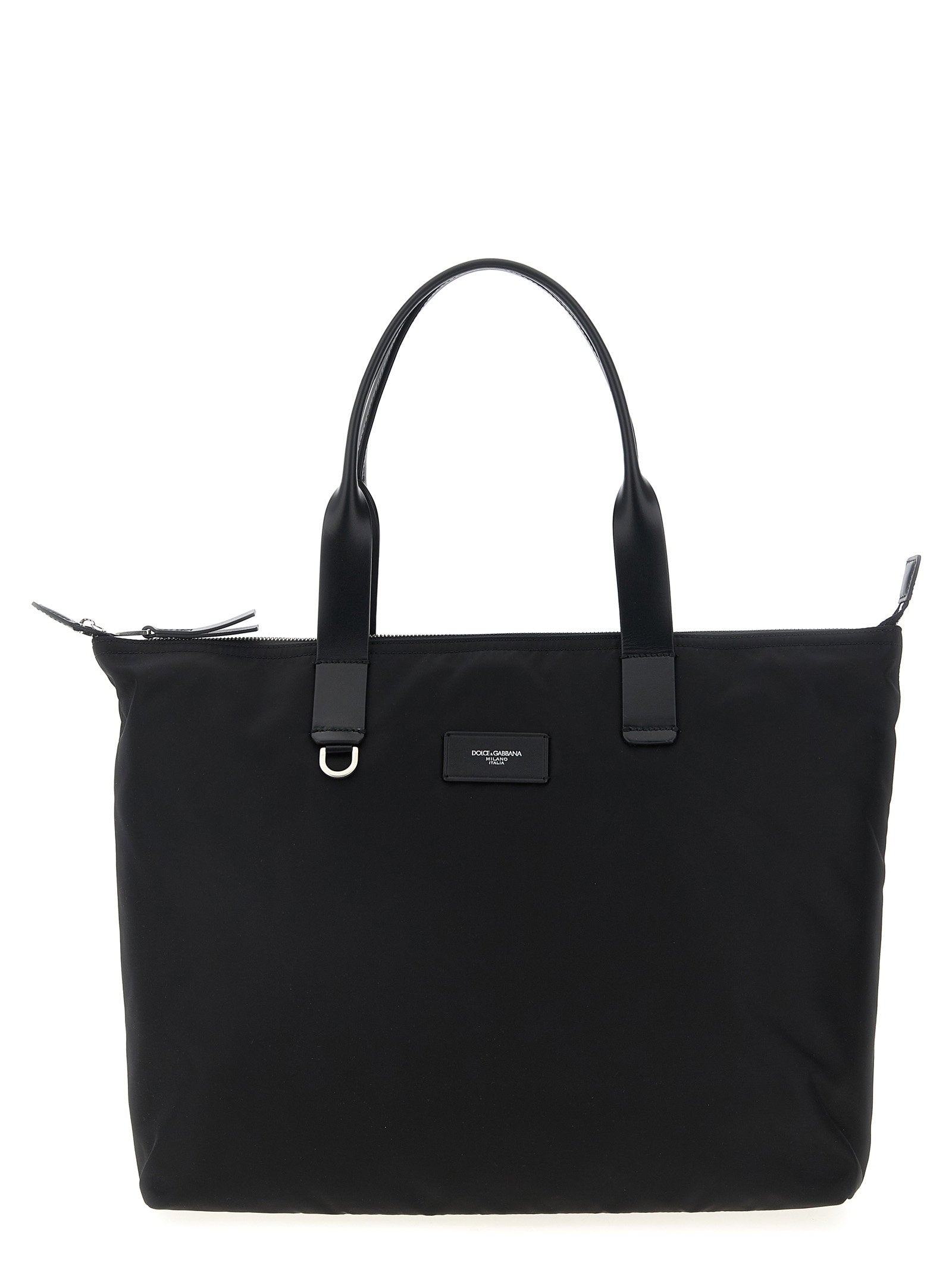 Dolce & Gabbana Men's Media Logo Patch Shopping Bag