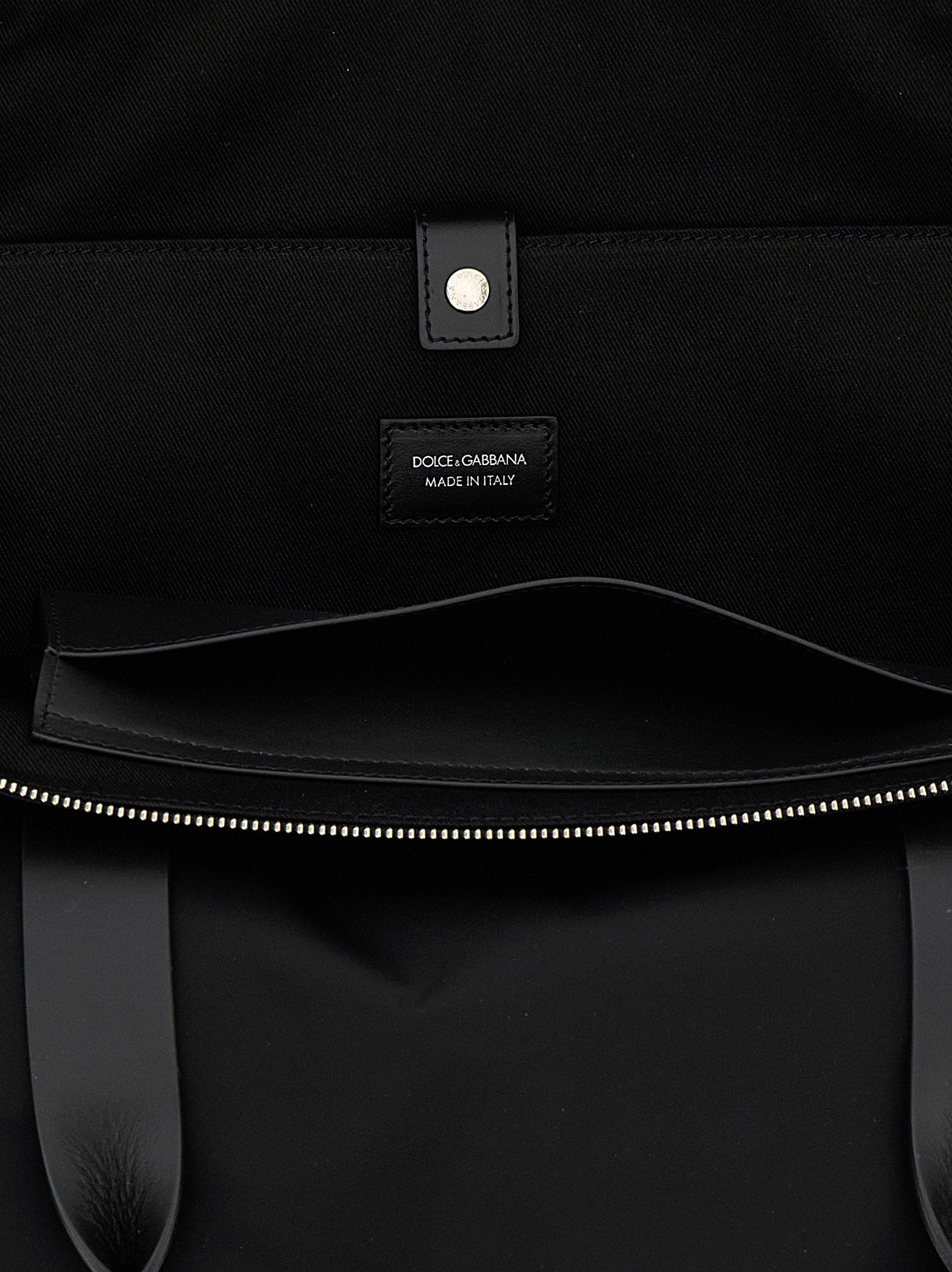 Dolce & Gabbana Men's Media Logo Patch Shopping Bag