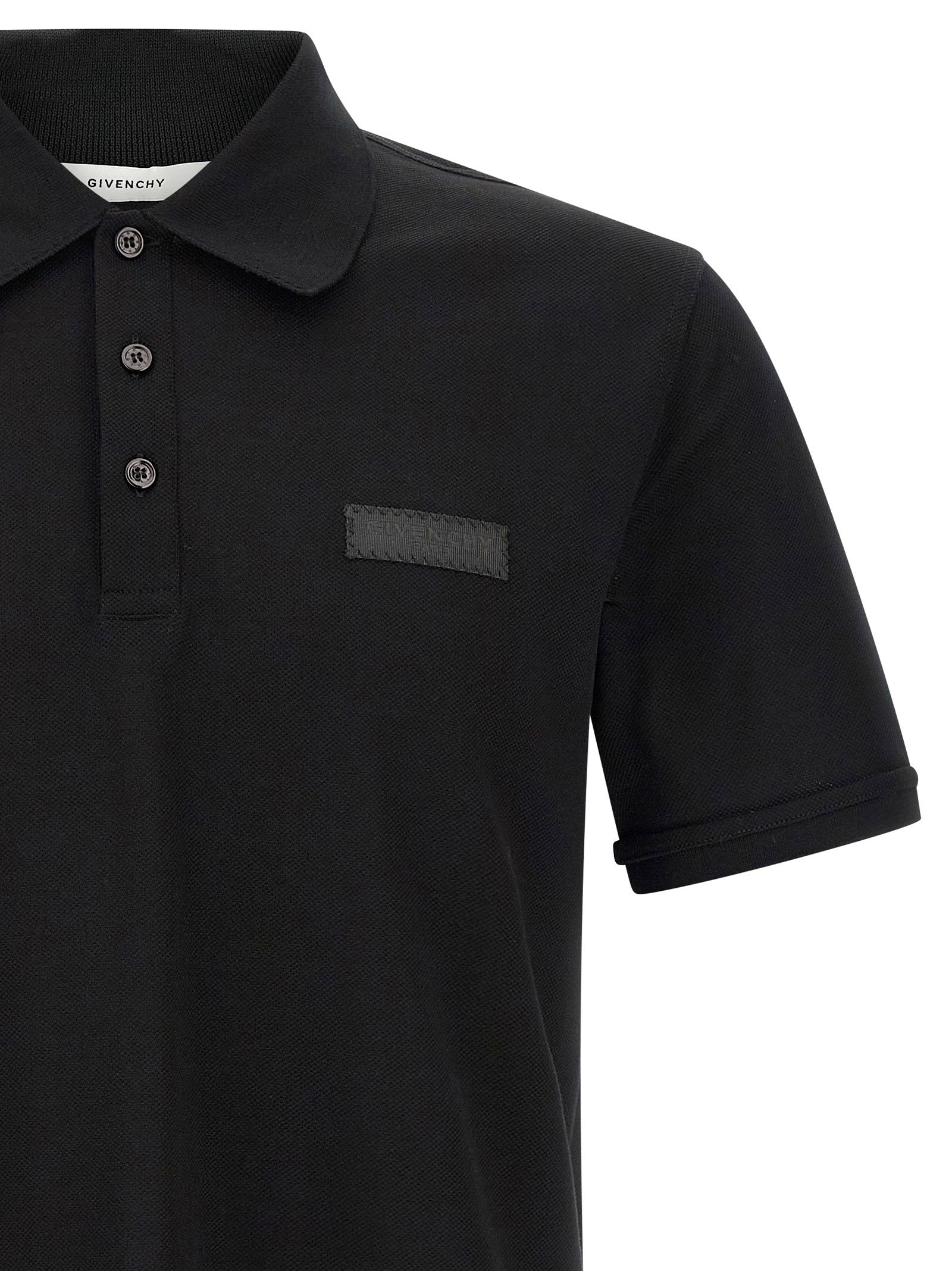 Givenchy Men's Logo Patch Polo Shirt