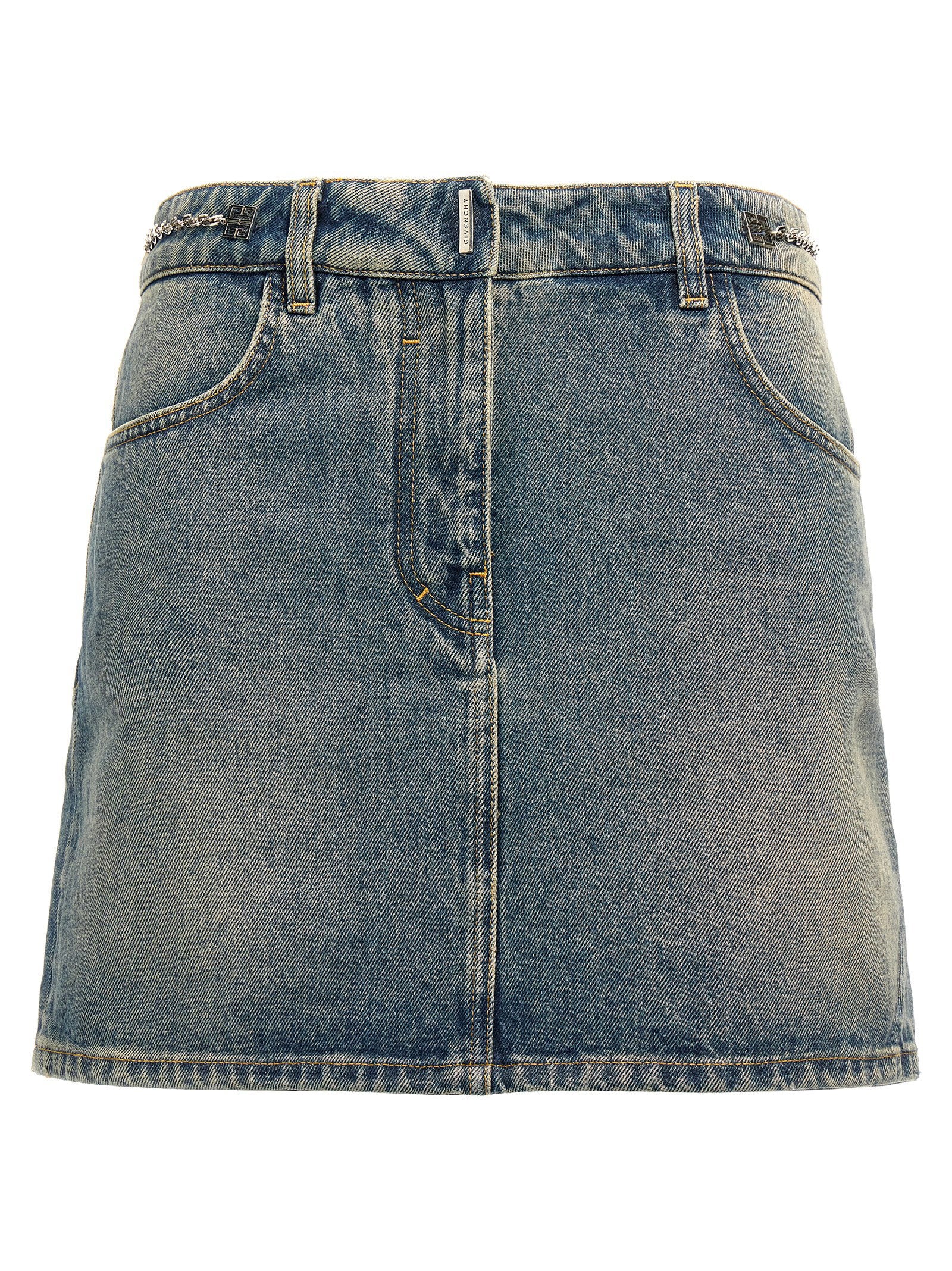 Givenchy Women's Denim Mini Skirt