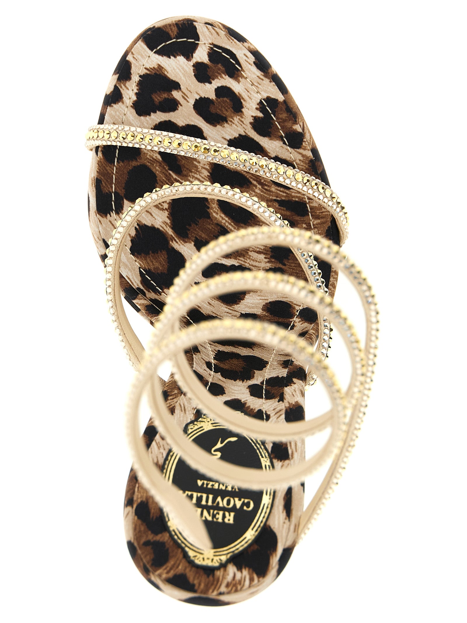 René Caovilla Women's Cleo Leopard Sandals