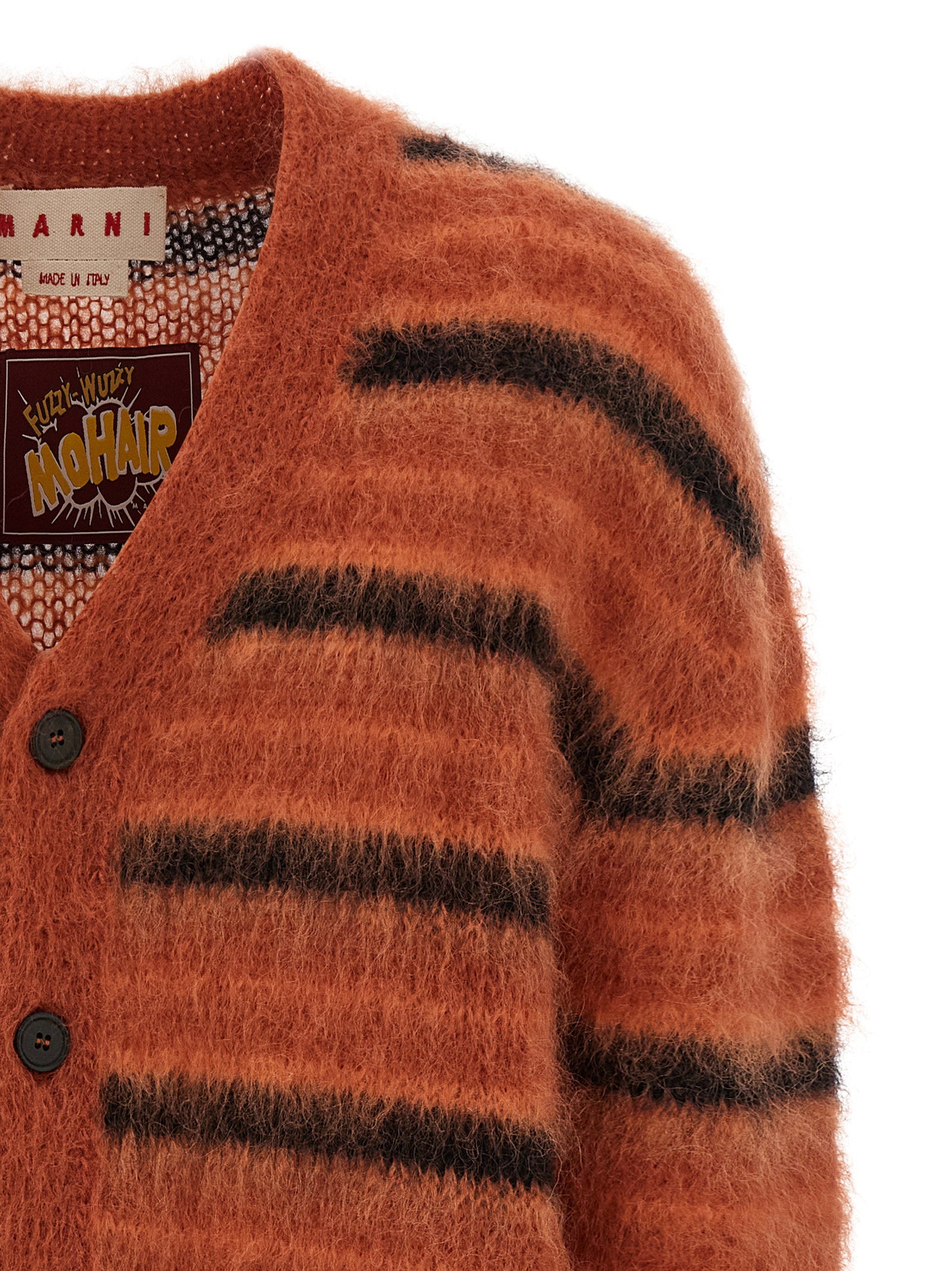 Marni Men's Brushed Striped Cardigan