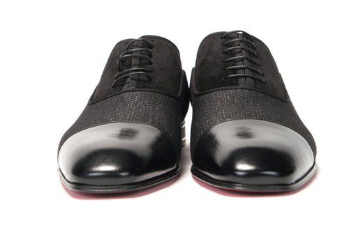 Christian Louboutin Black Met Greggo Flat Men's Shoes