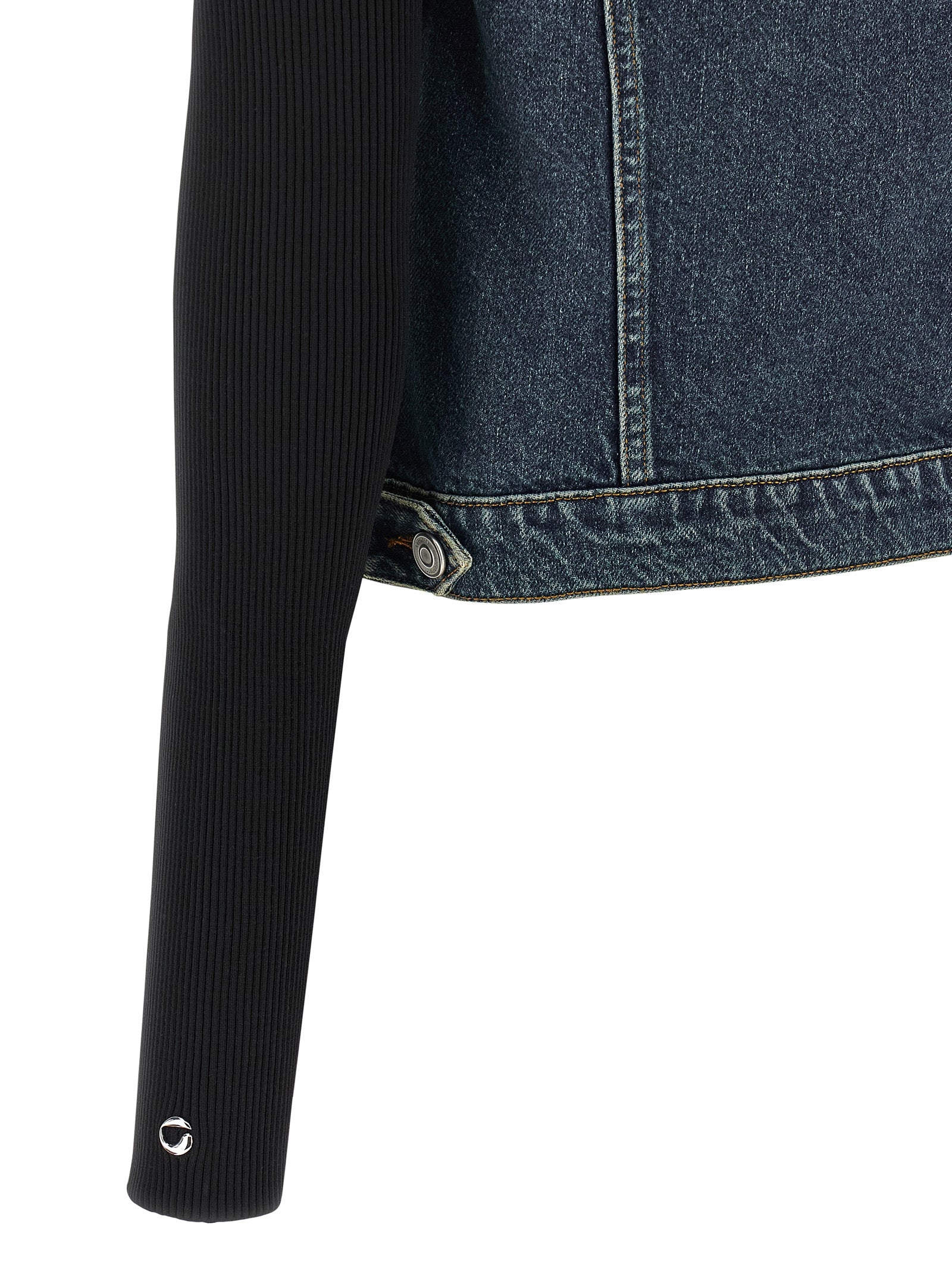 Coperni Women's Hybrid Rib Denim Jacket