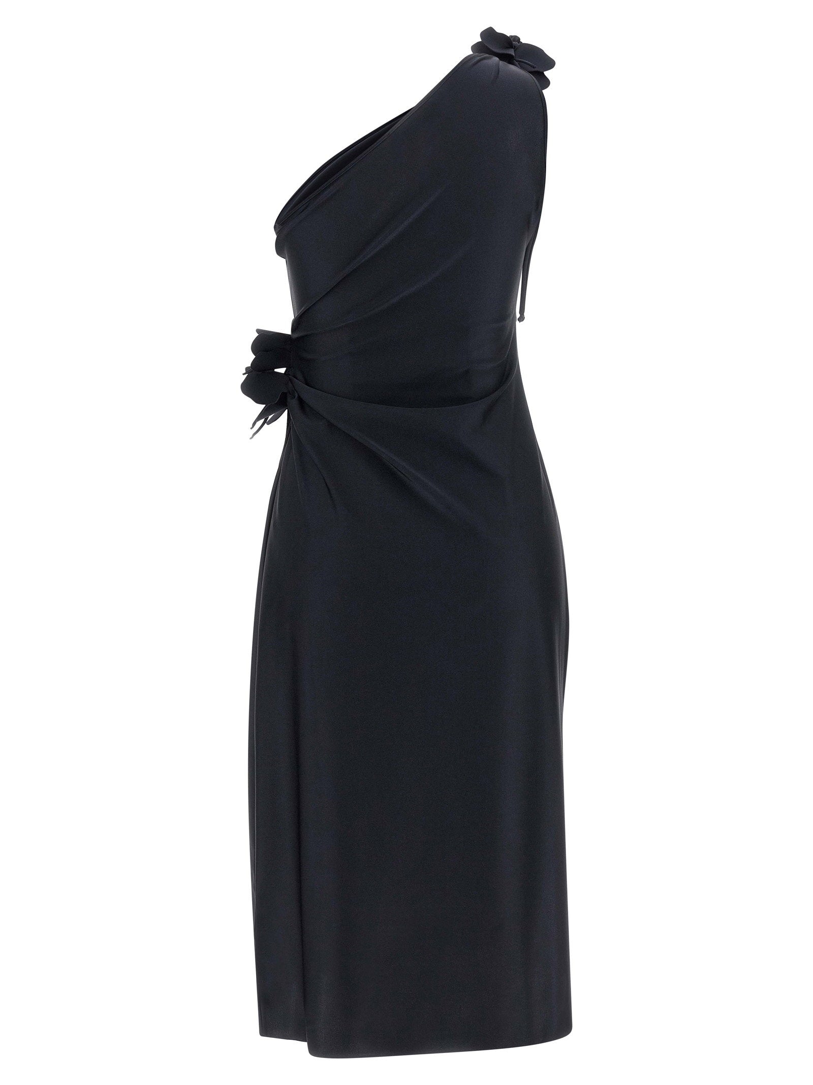 Coperni Women's Asymmetric Mini Flower Dress