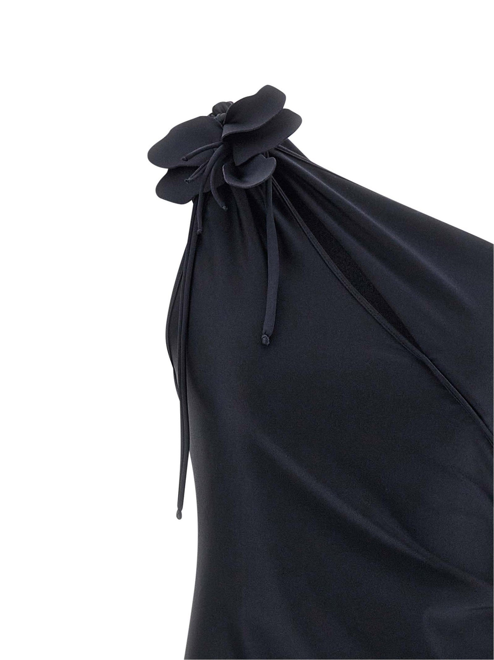 Coperni Women's Asymmetric Mini Flower Dress