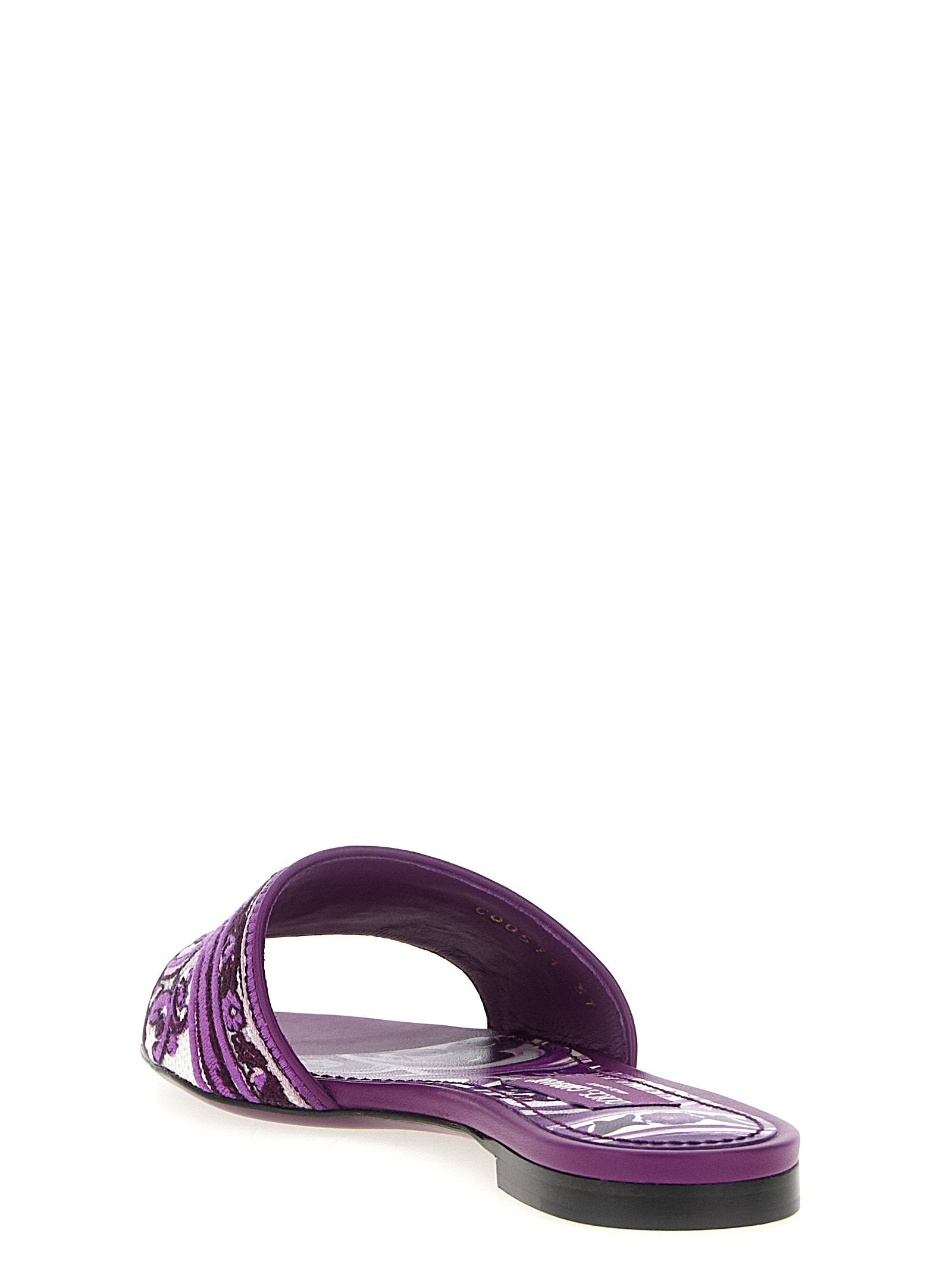 Dolce & Gabbana Women's Maiolica Embroidery Slides