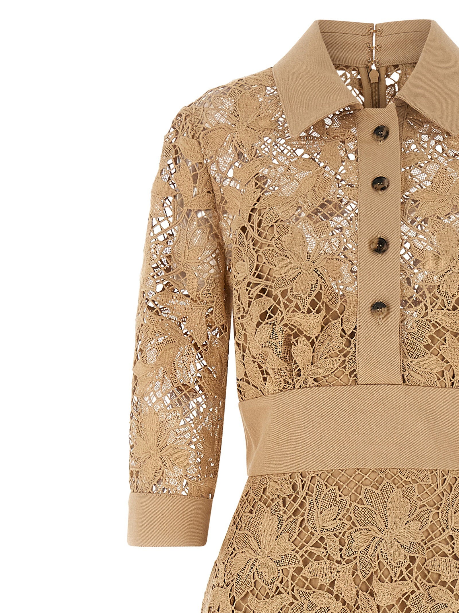 Elie Saab Women's Floral Macramé Dress