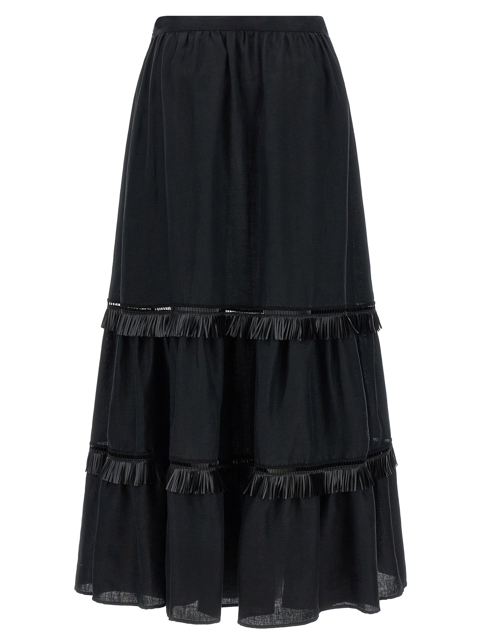 Kiton Women's Fringed Skirt