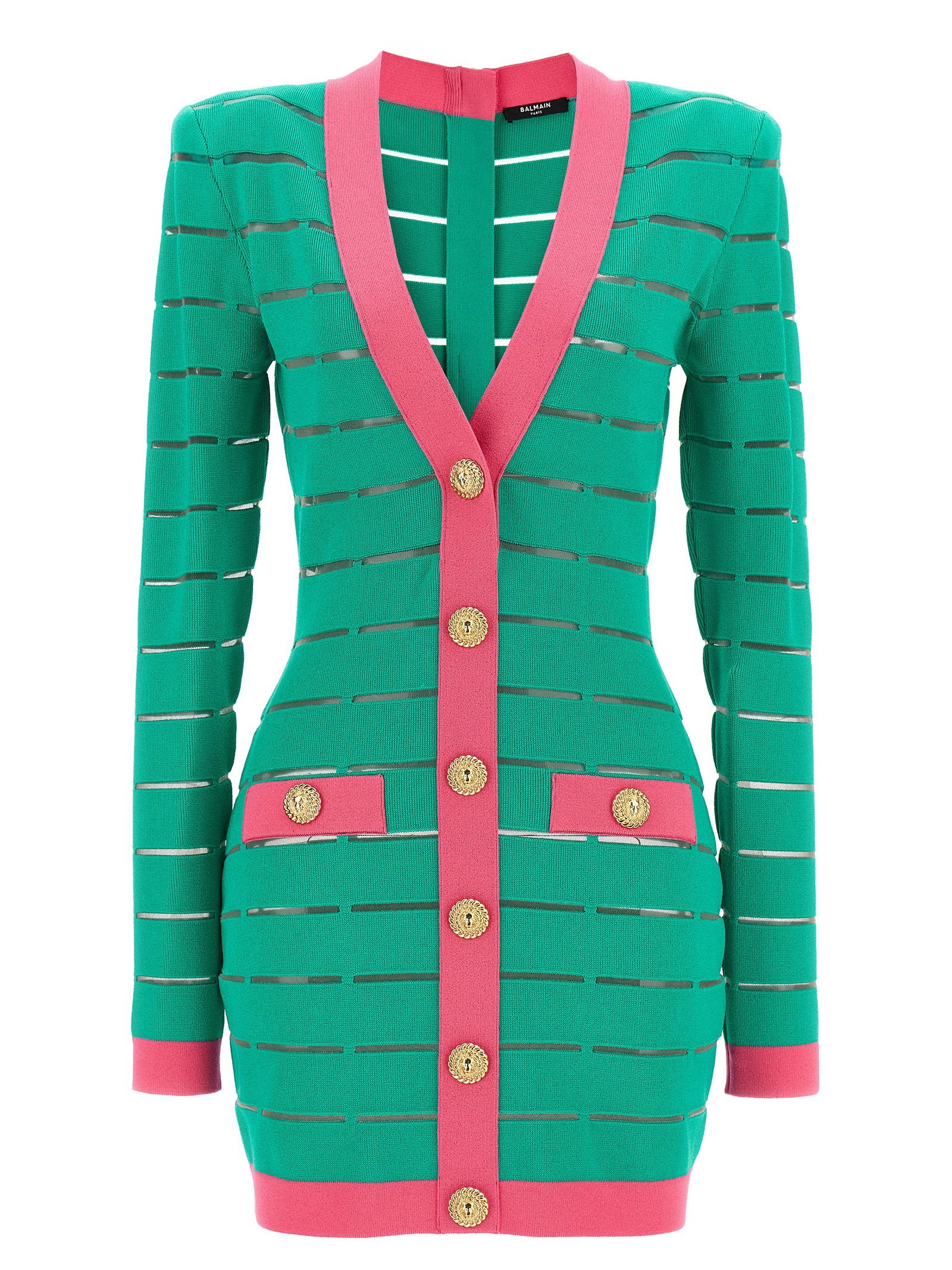 Balmain Women's Two-Tone Knit Dress