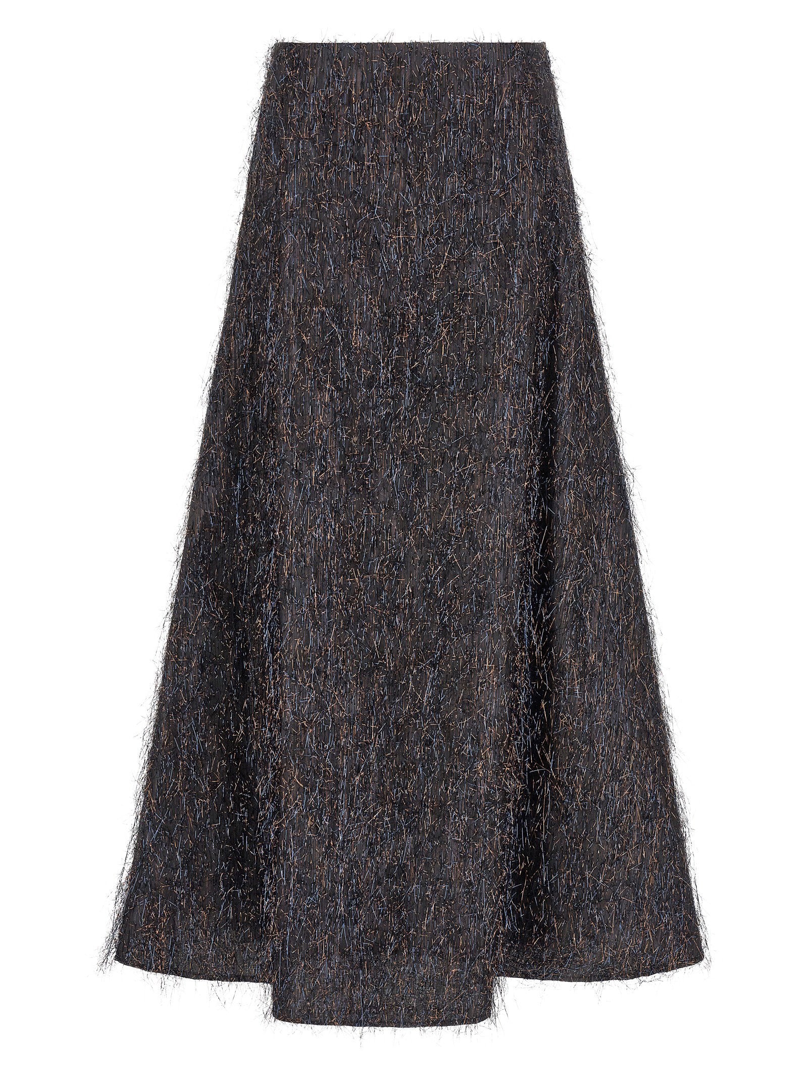 Peserico Women's Skirt With Metallic Fringes