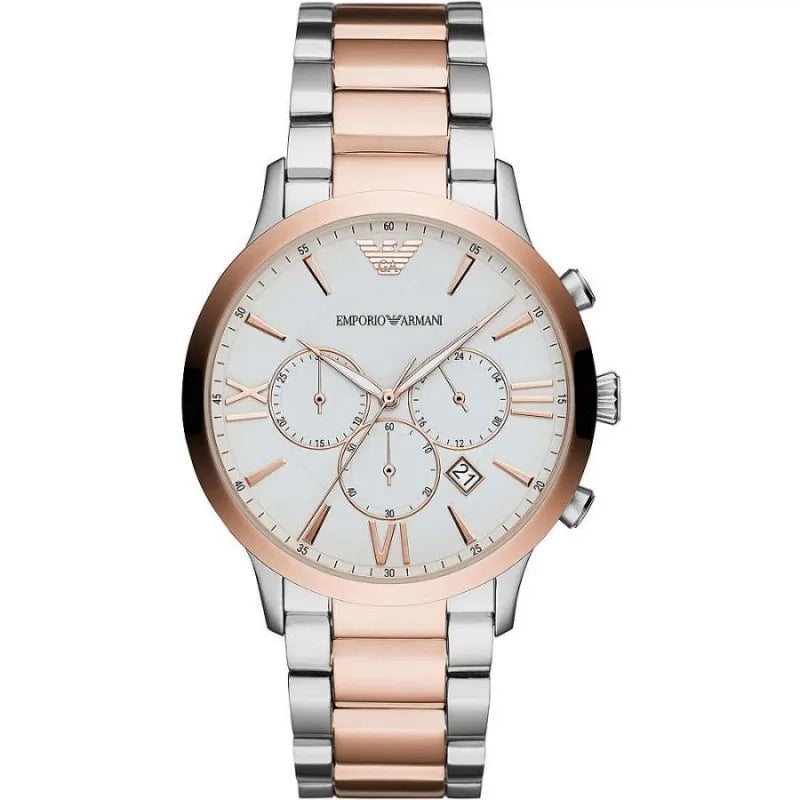 Emporio Armani Elegant Two-Tone Timepiece for Men's Men