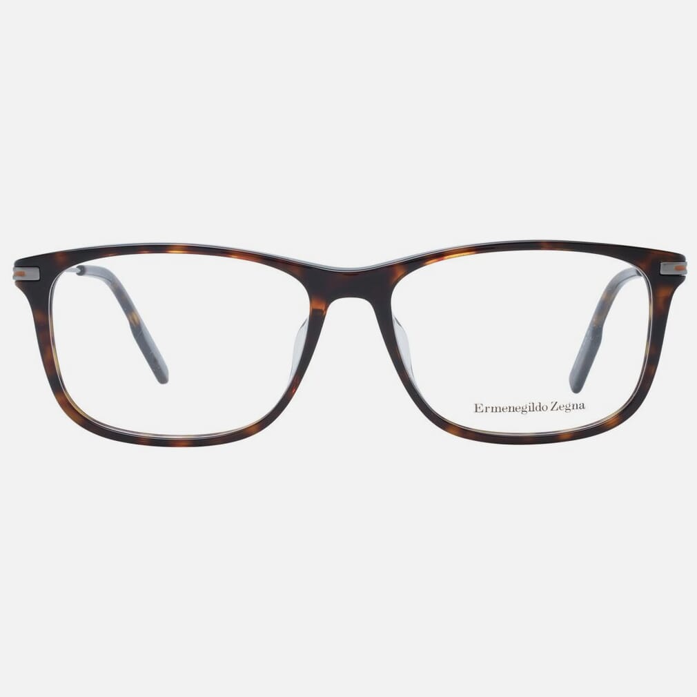 Ermenegildo Zegna Brown Plastic Glasses Men's (Frames)