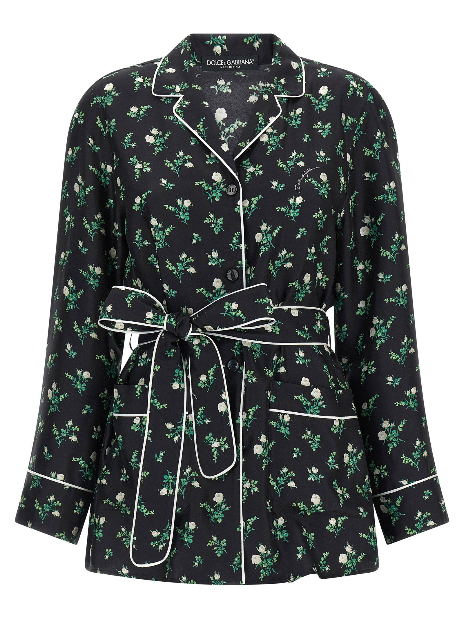 Dolce & Gabbana Women's Roselline And Lily Of The Lilies Of The Flowers Printed Shirt