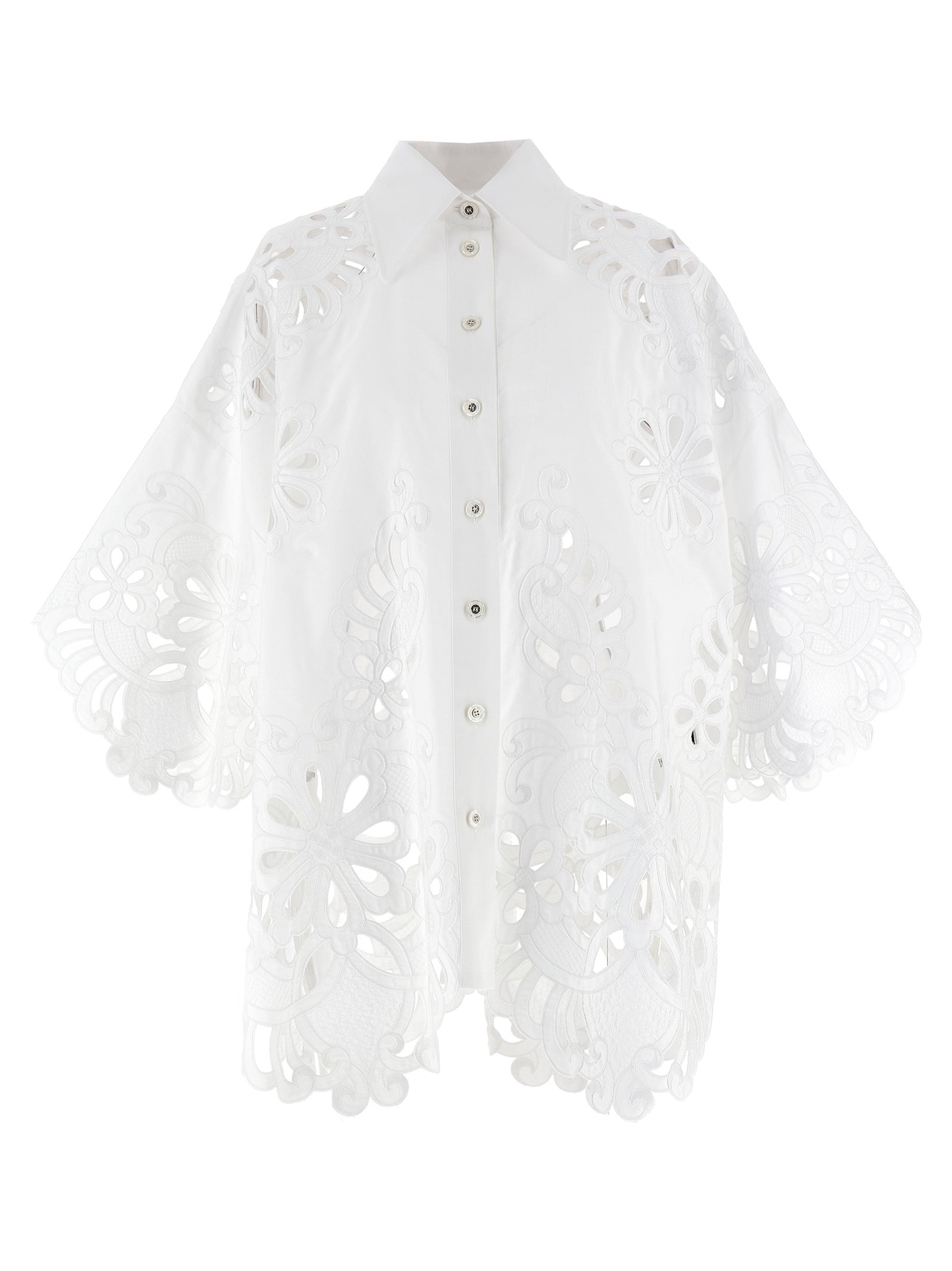 Dolce & Gabbana Women's Cut-Out Embroidery Shirt