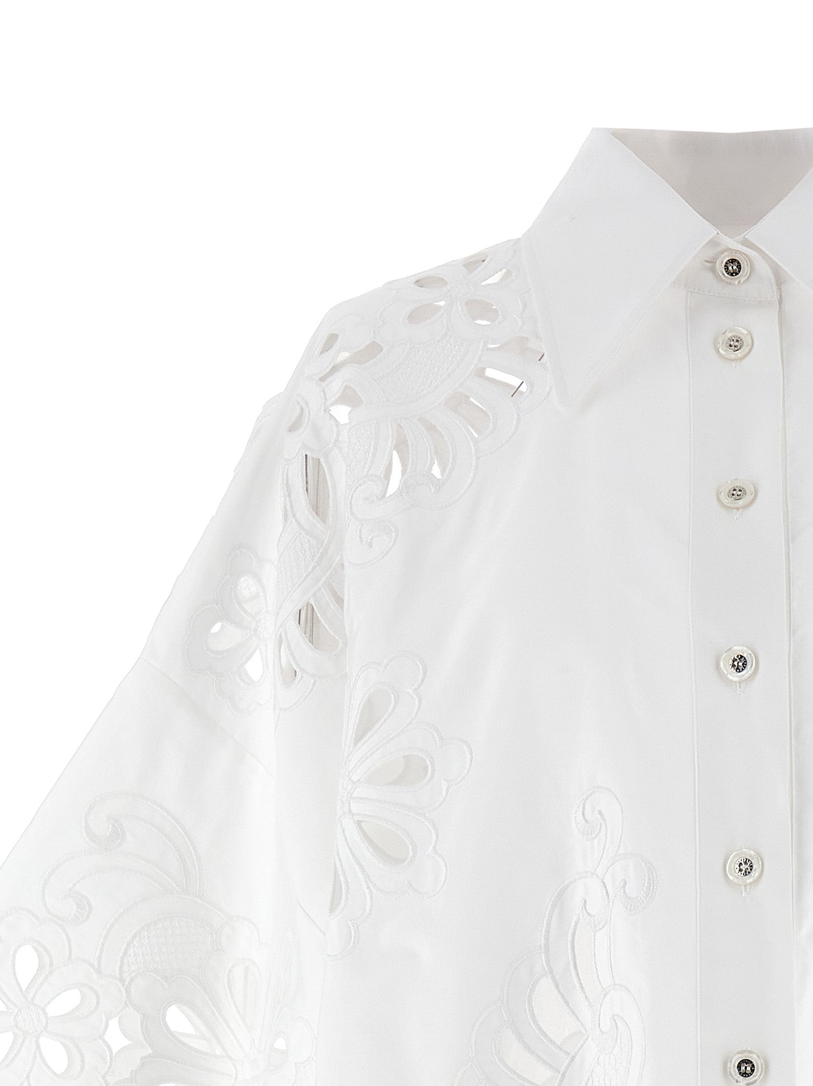 Dolce & Gabbana Women's Cut-Out Embroidery Shirt